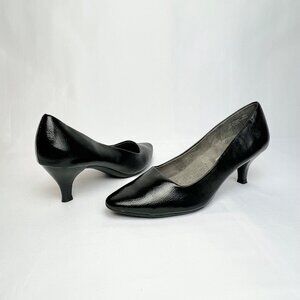 A2 by Aerosoles Heelrest Foreward Shoes Womens Faux Leather Pointed Heels Pumps